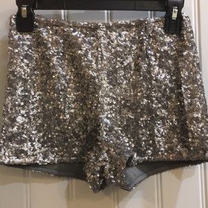 Sequin High Waisted Shorts